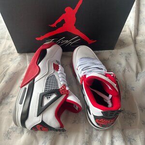 Air Jordan 4 Retro Red Sneakers